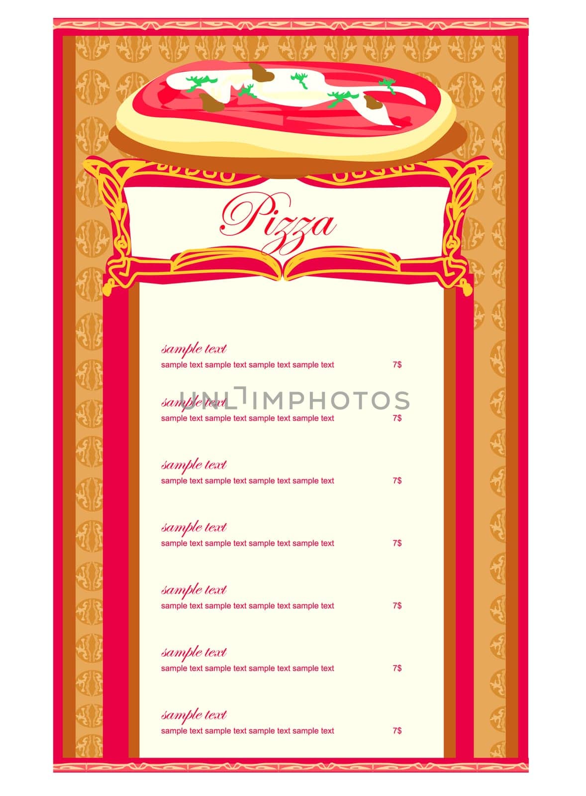 Pizza Menu Template