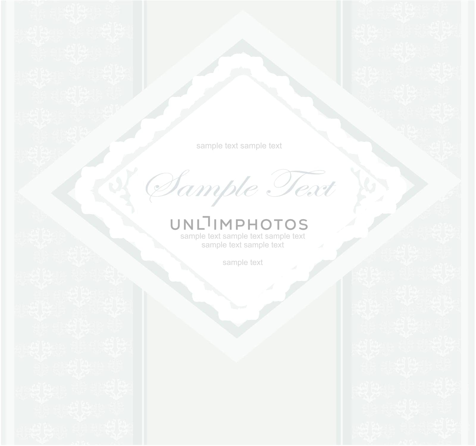 elegant vintage frame card