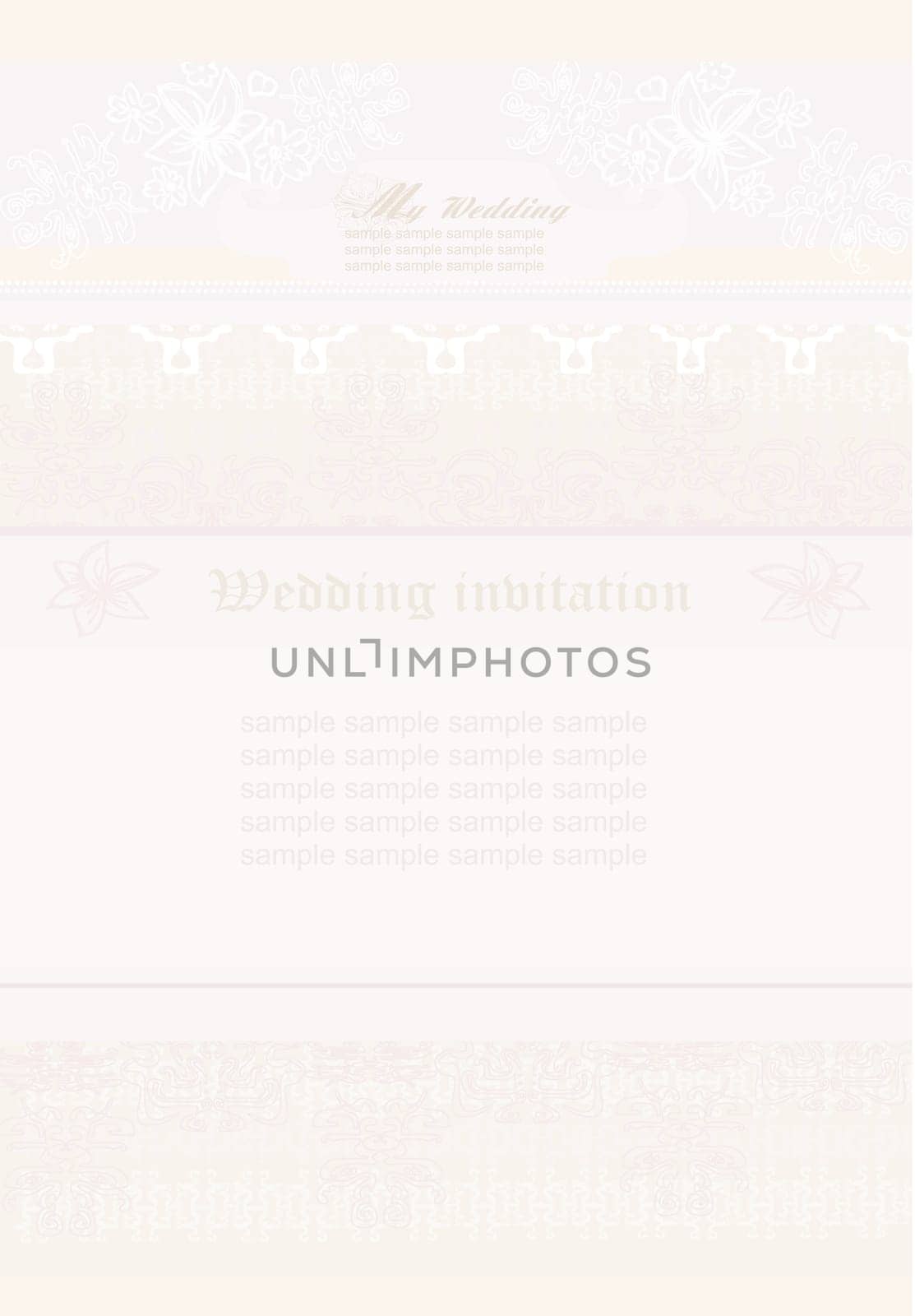 elegant vintage frame card