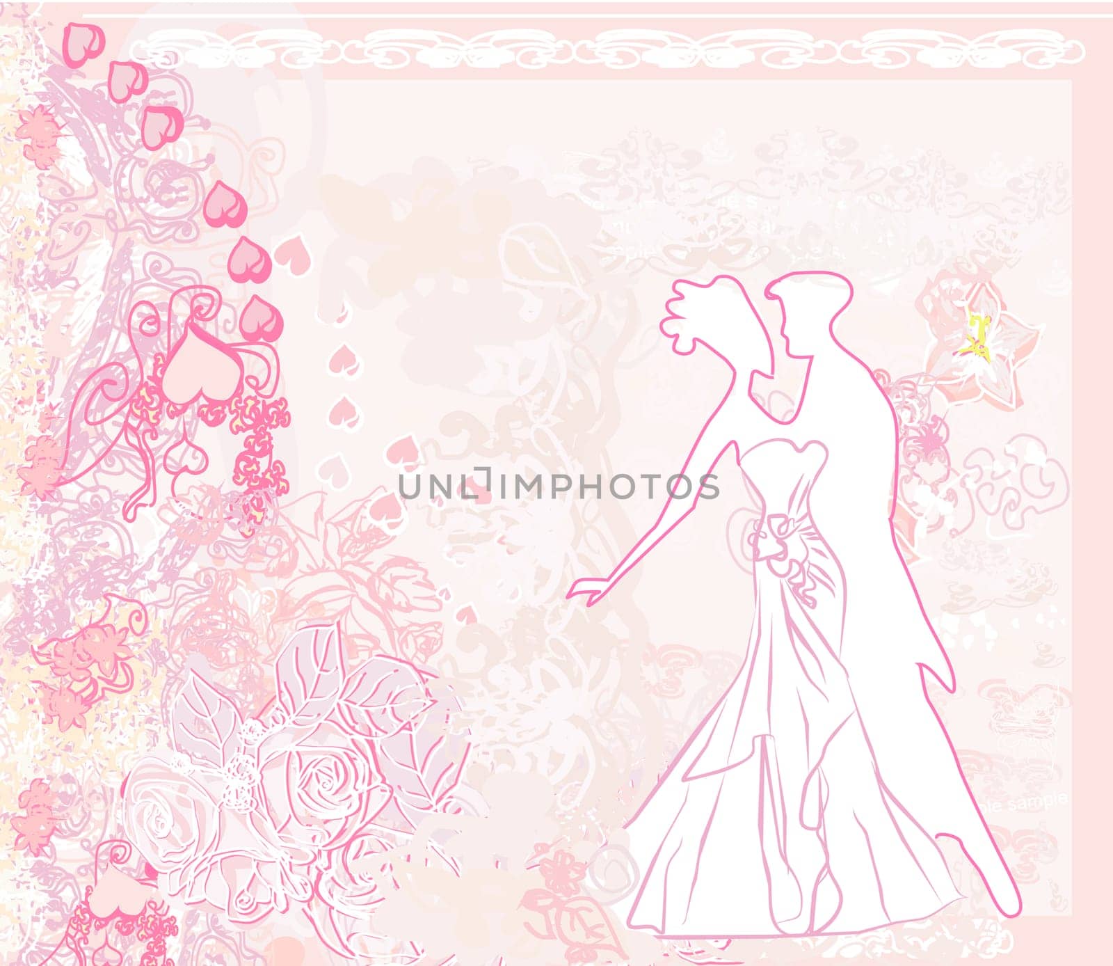 Ballroom dancers - invitation
