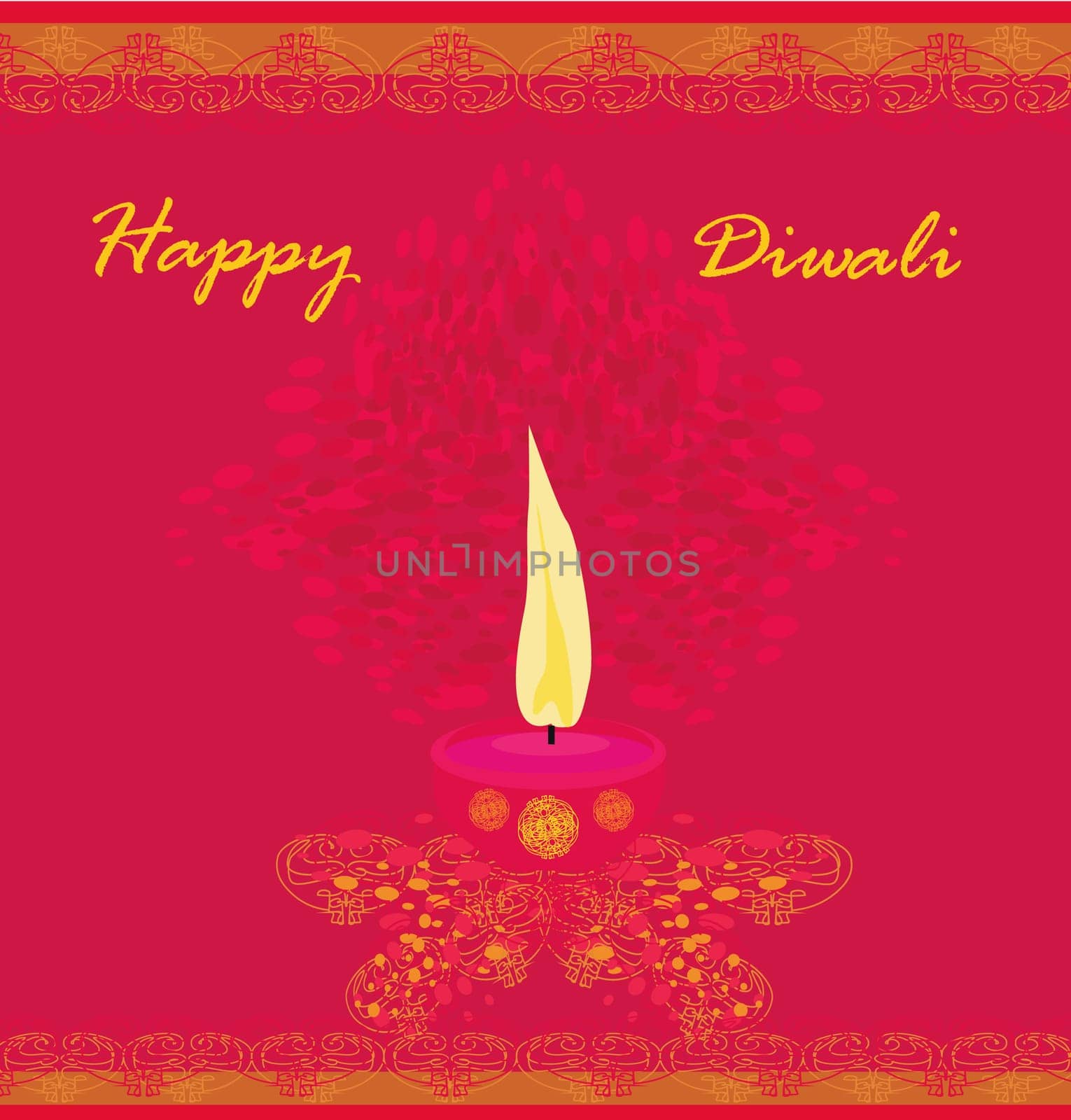 abstract diwali celebration background, vector illustration