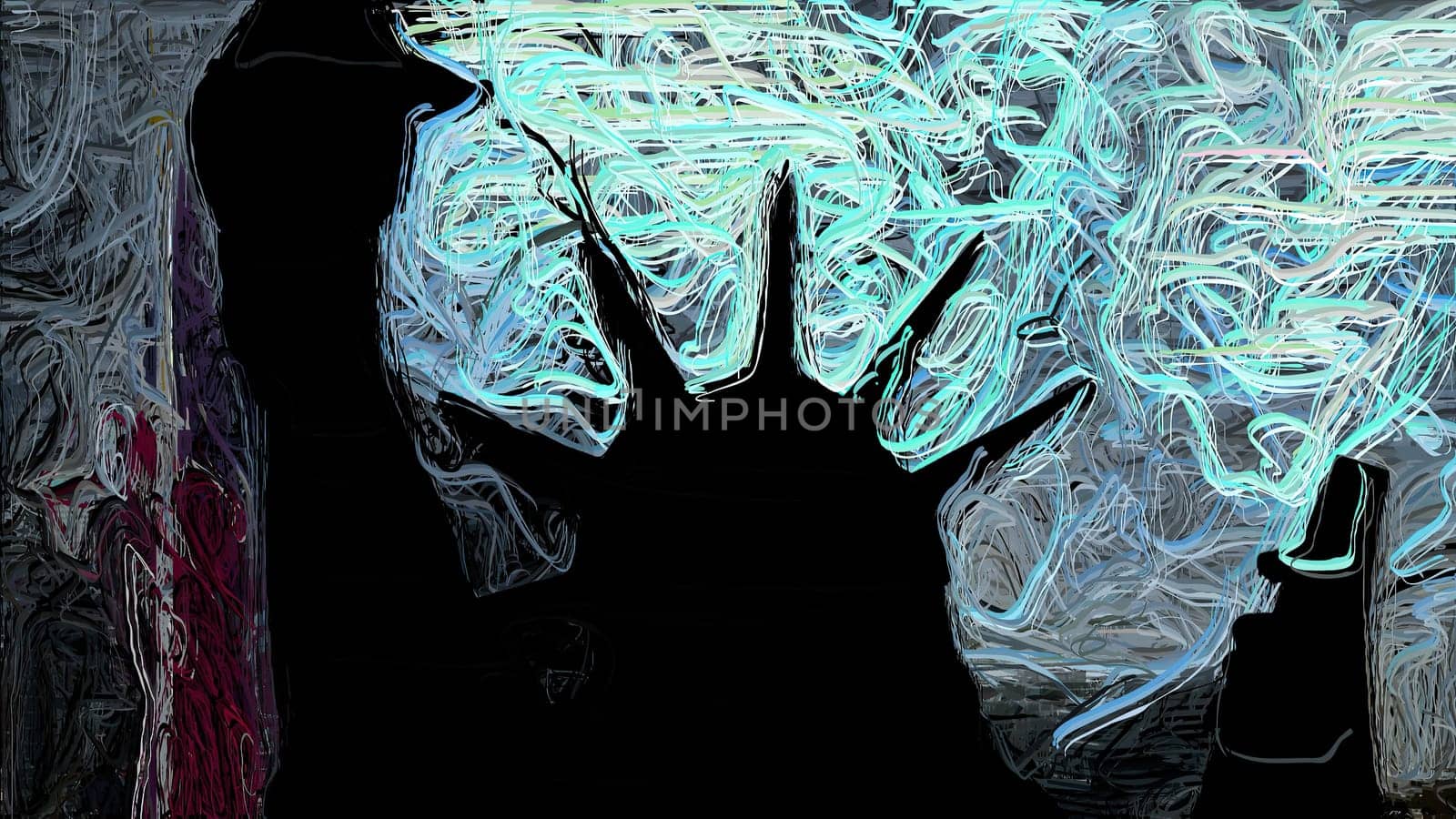 New York Statue of Liberty hand draw digital art,New York Statue of Liberty hand draw digital art