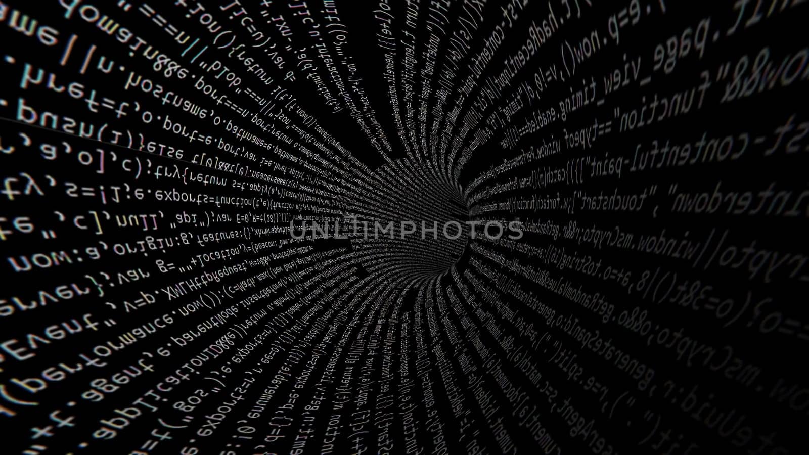 Driving Through Code Data Tunnel ,Driving Through Code Data Tunnel