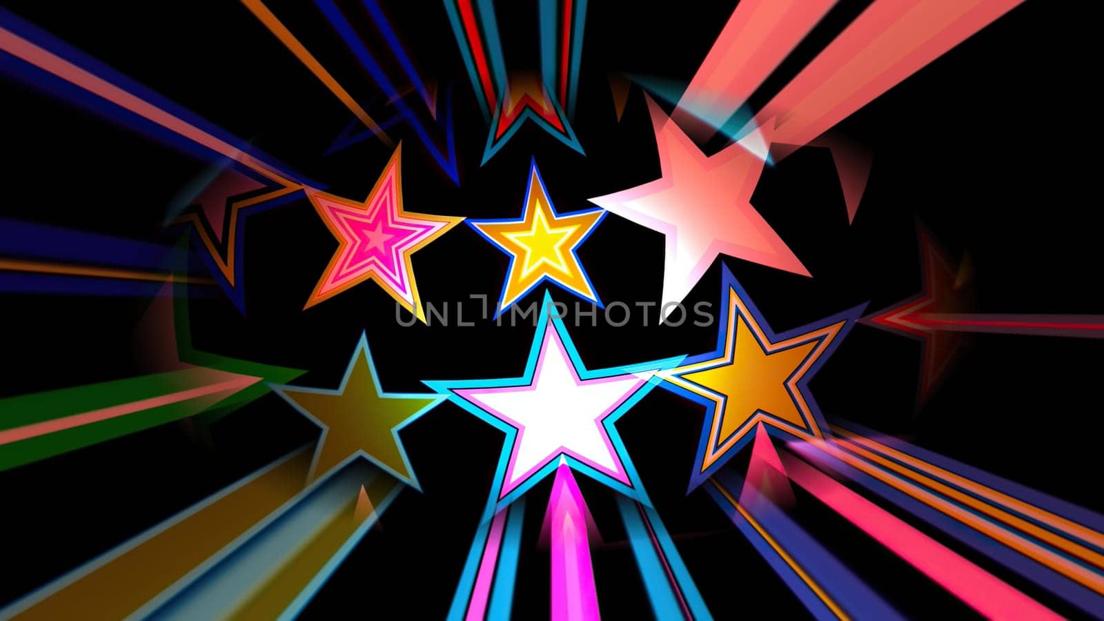 Colorful Stars on Spinning Sphere,Colorful Stars on Spinning Sphere