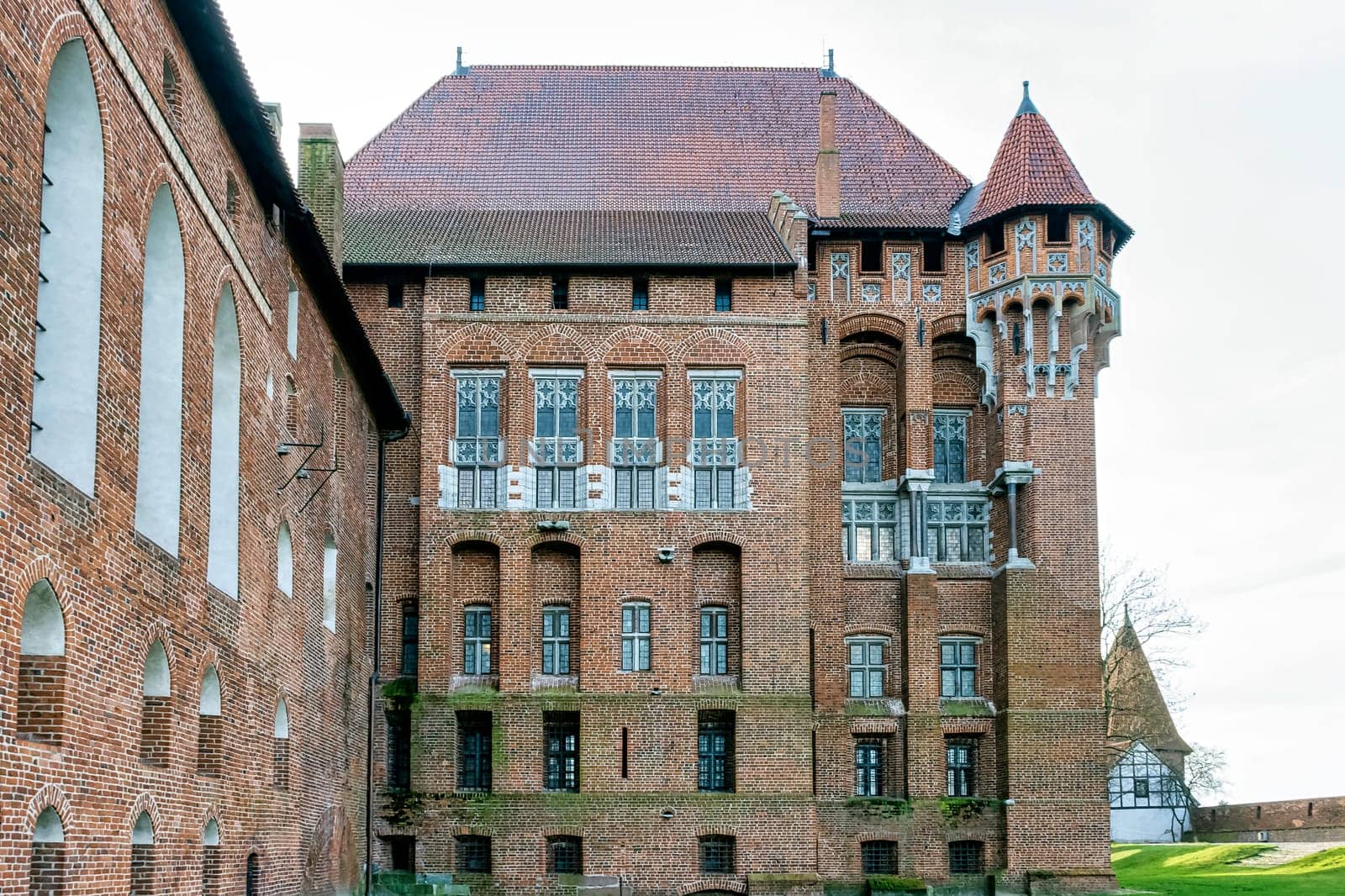 Castle of the Teutonic Order in Malbork - the largest castle in the world by land area in Malbork, Pomerania, Poland