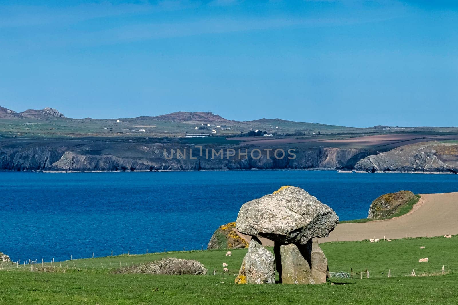Carreg Samson known as Carreg Sampson, Samson's Stone, or the Longhouse - Pembrokeshire Coast Path in Wales, United Kingdom
