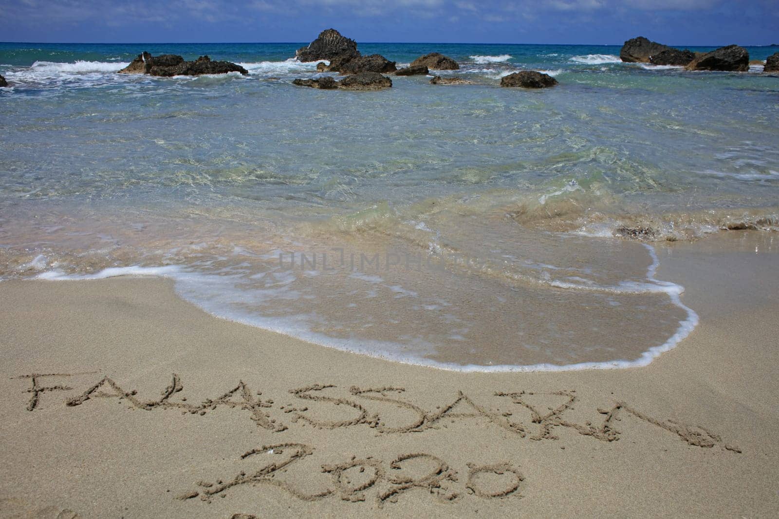 Falassarna beach blue lagoon crete island summer 2020 covid-19 holidays modern high quality prints