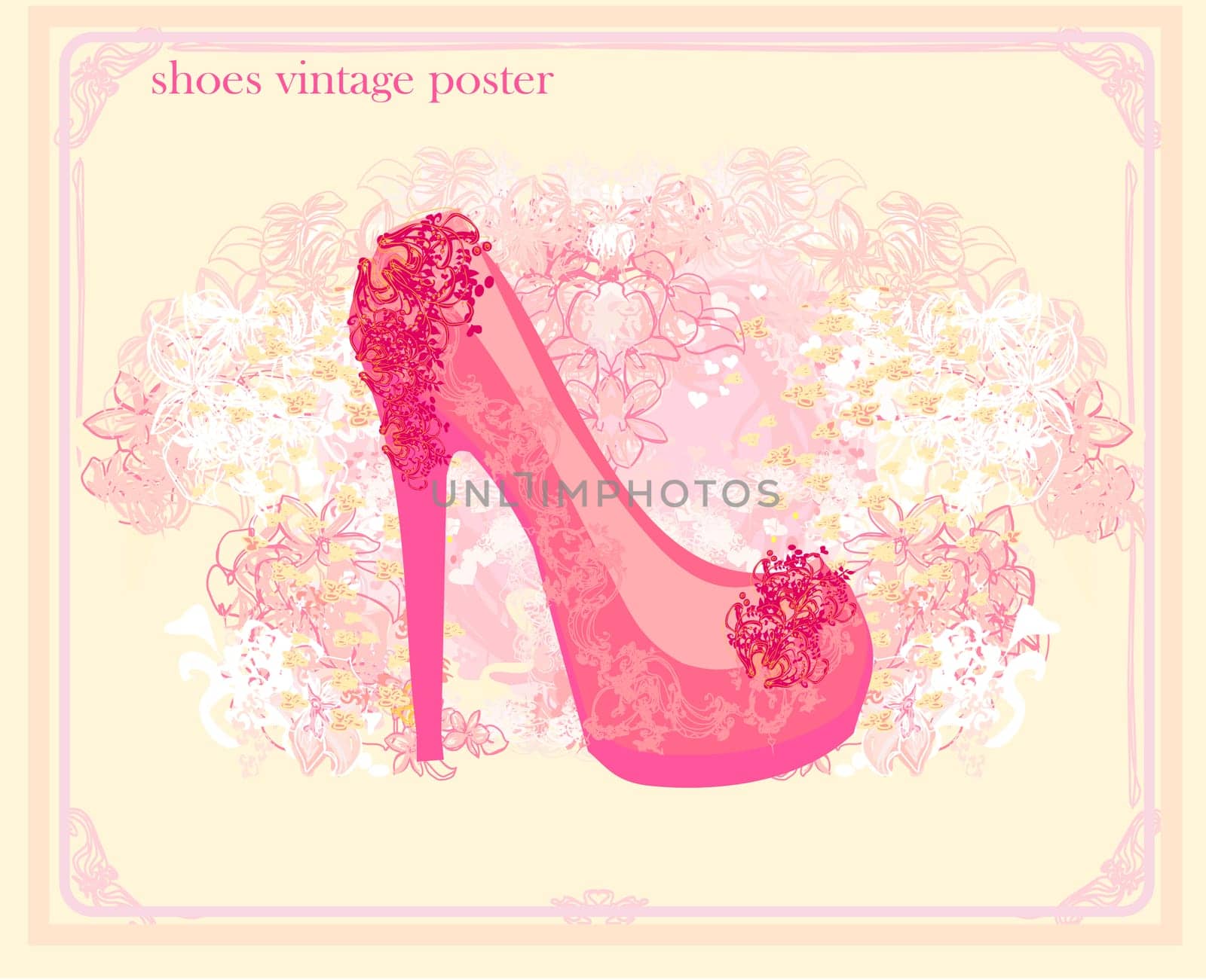 shoes vintage poster