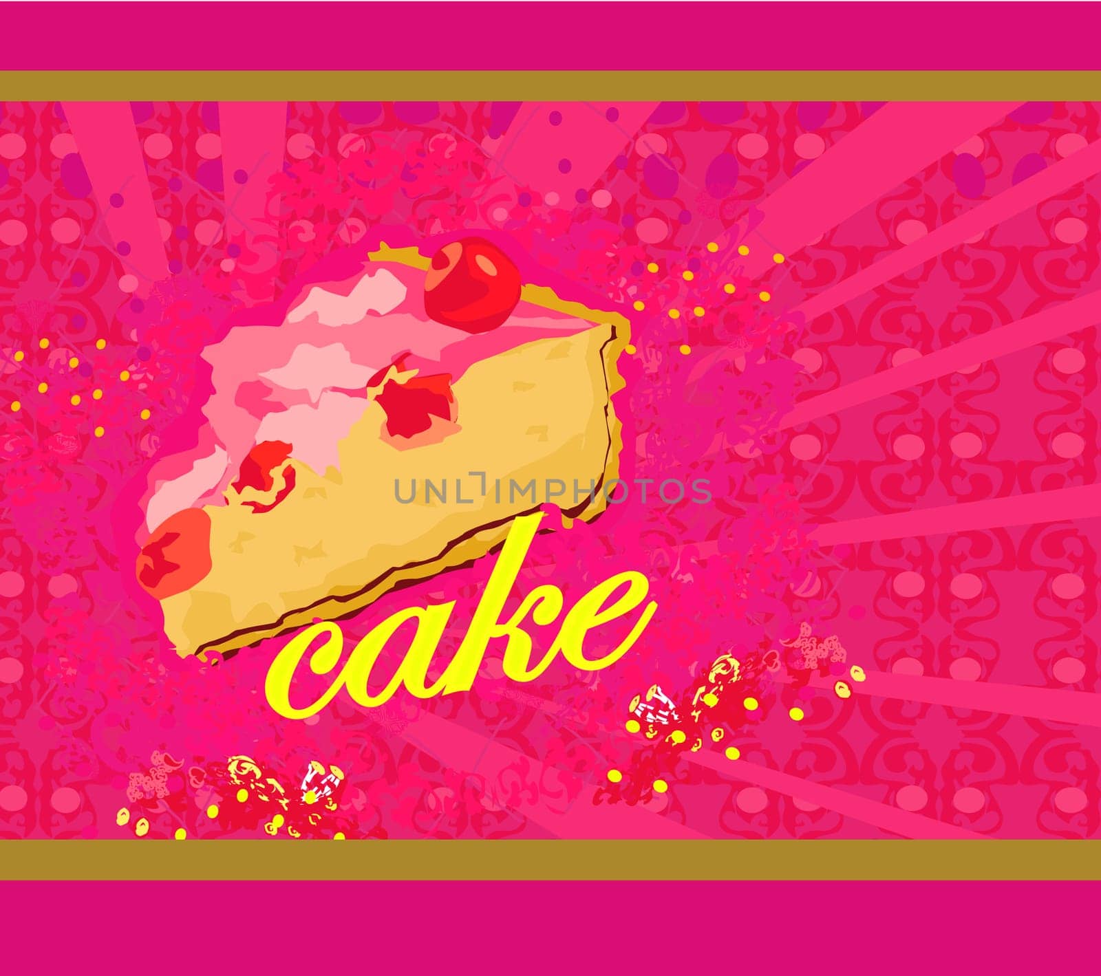 cake abstract card