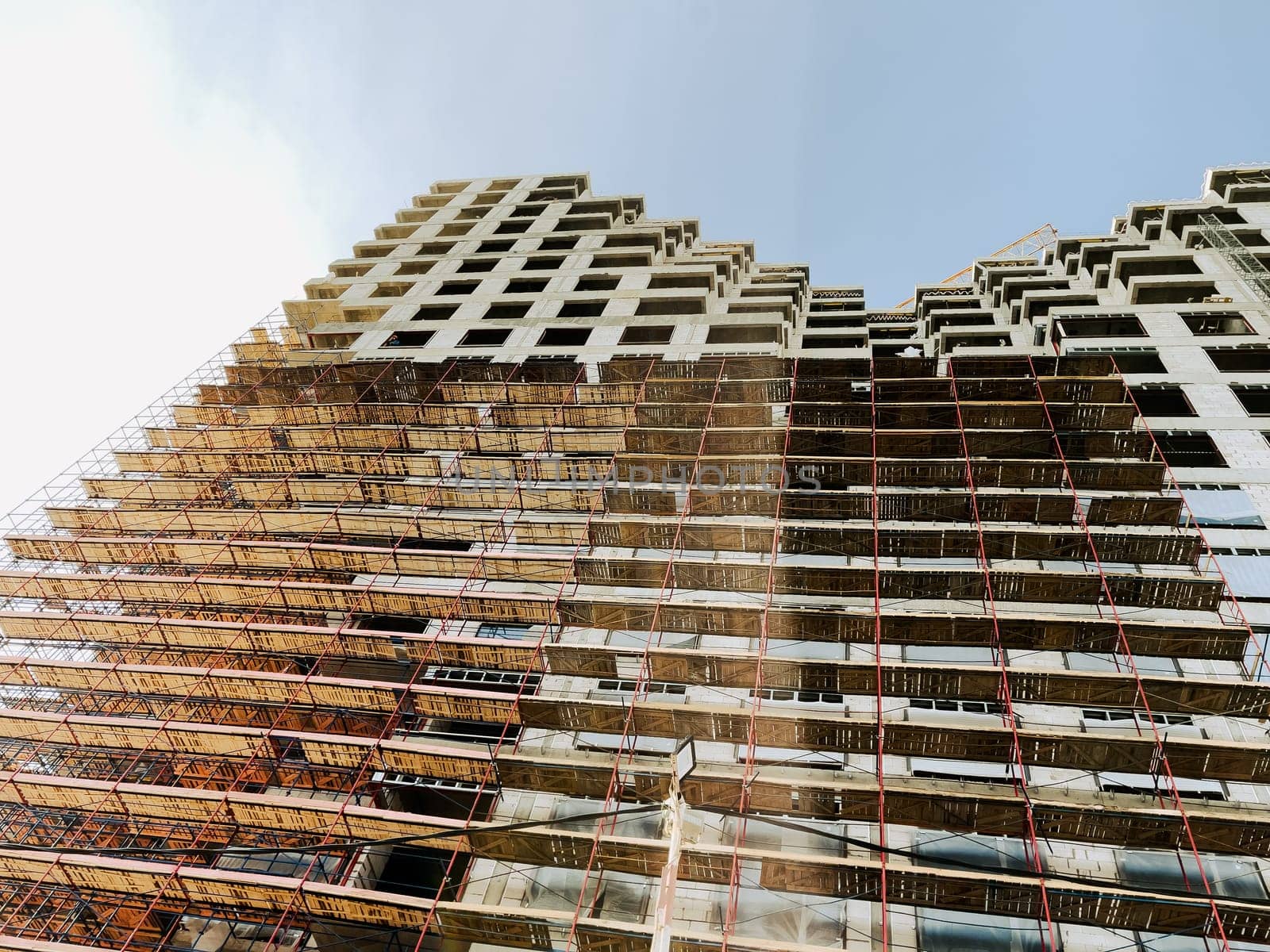 Construction site and development in the city