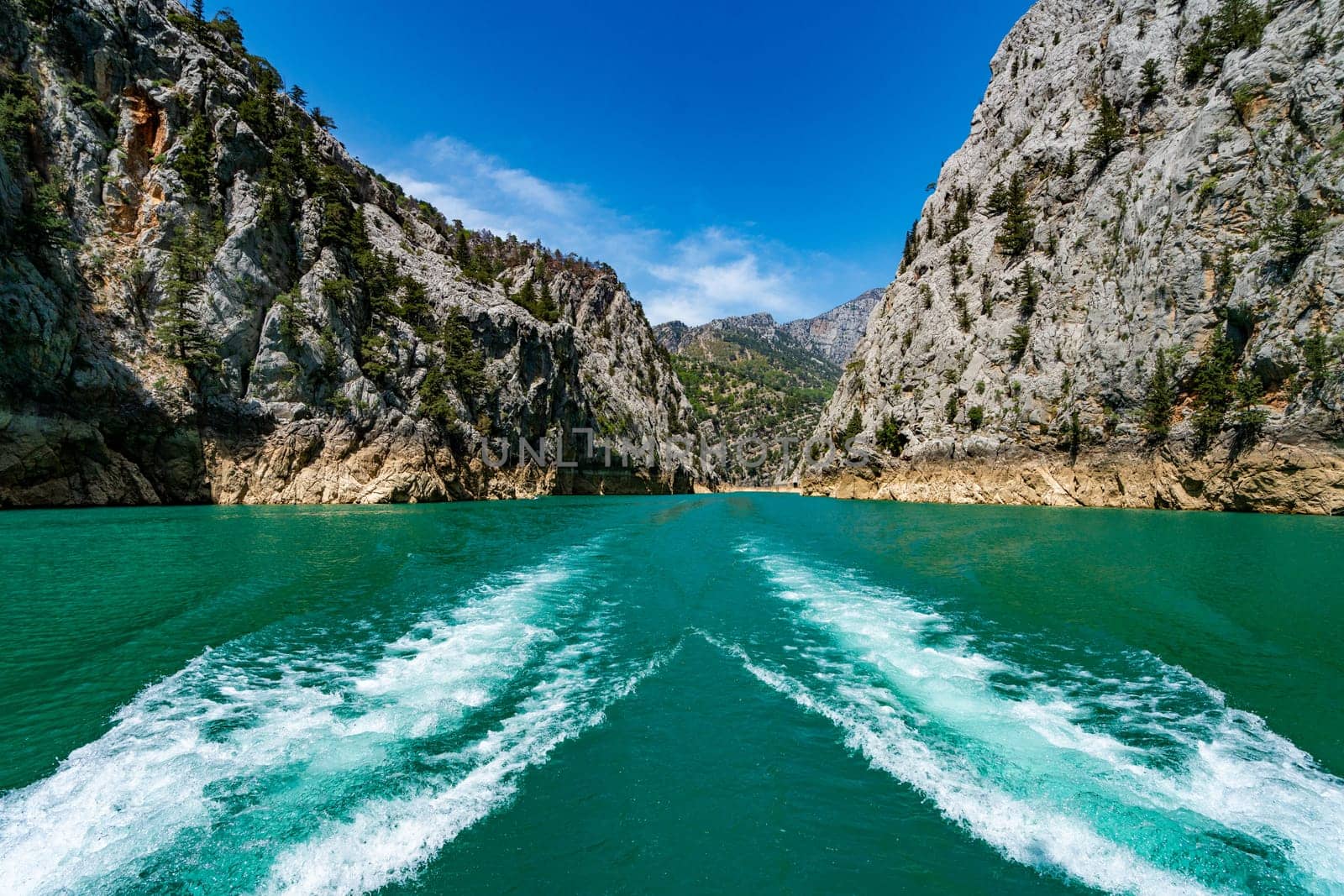 Green Canyon, Manavgat. Hydroelectric power station. Water and mountains. Largest canyon reservoir in Turkey