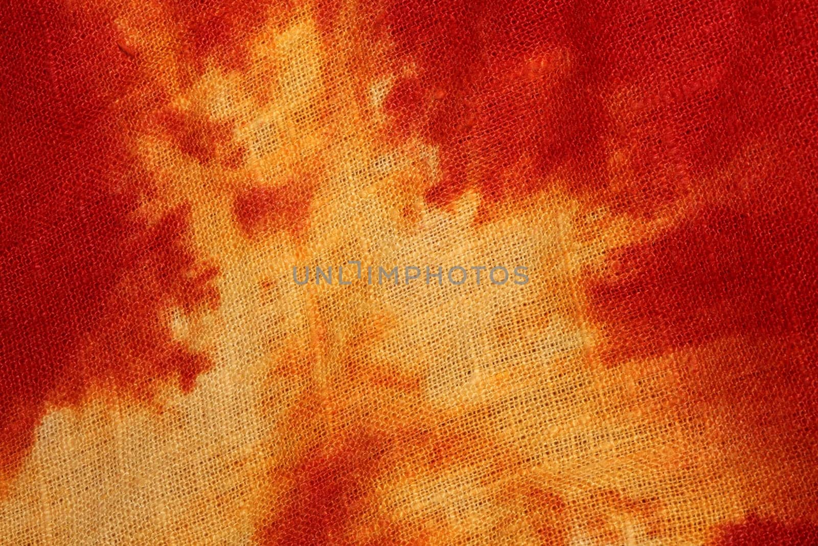 Yellow red textile design made with chlorine close up modern background high quality big size prints