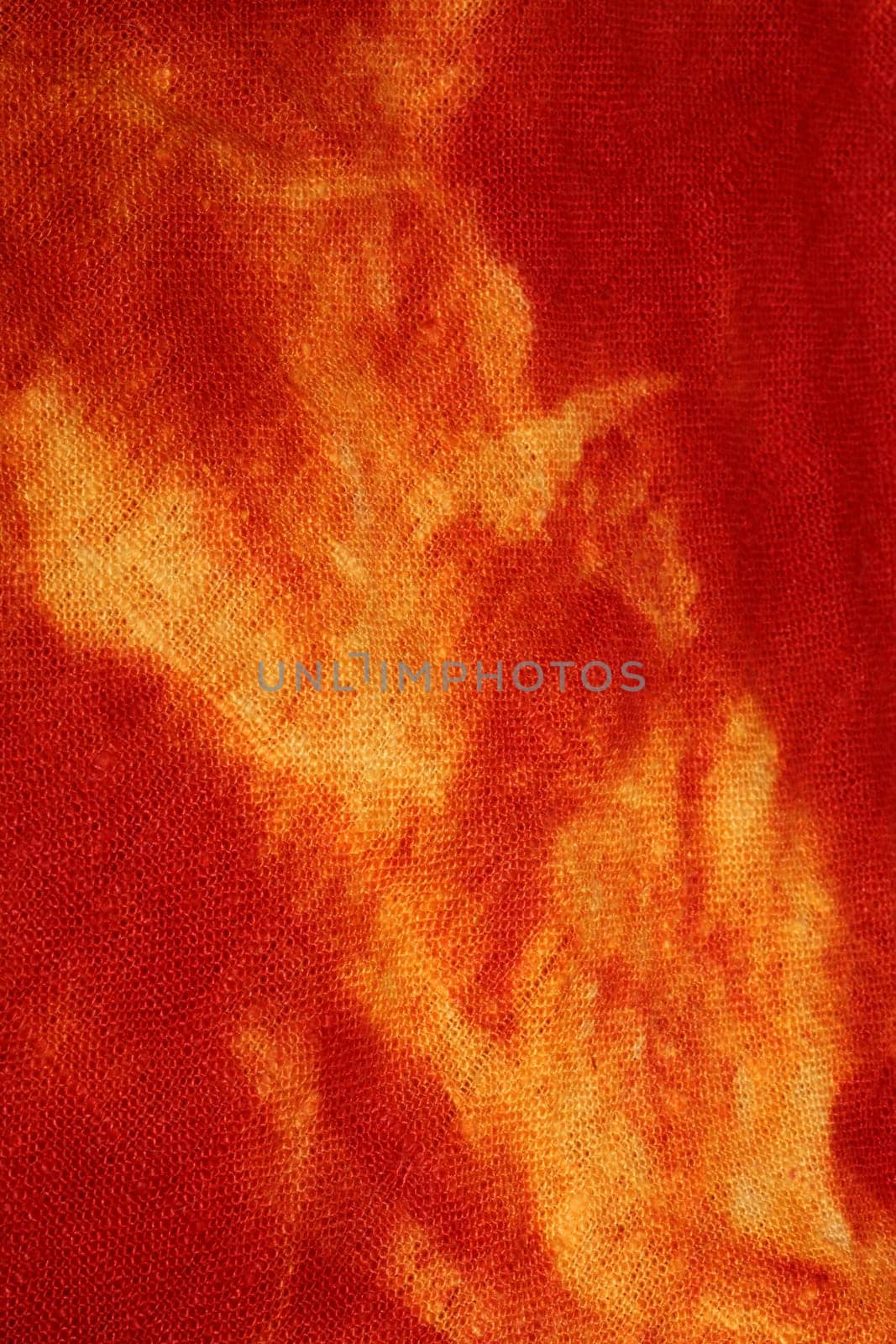Yellow red textile design made with chlorine close up modern background high quality big size prints