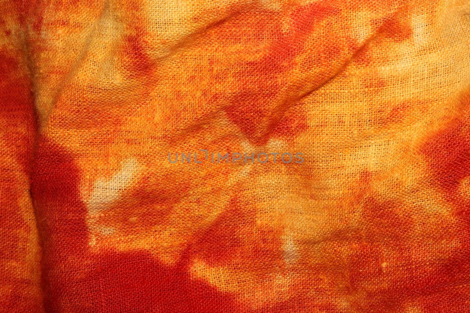 Yellow red textile design made with chlorine close up modern background high quality big size prints