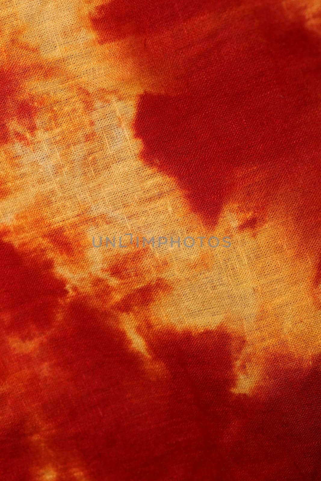 Yellow red textile design made with chlorine close up modern background high quality big size prints