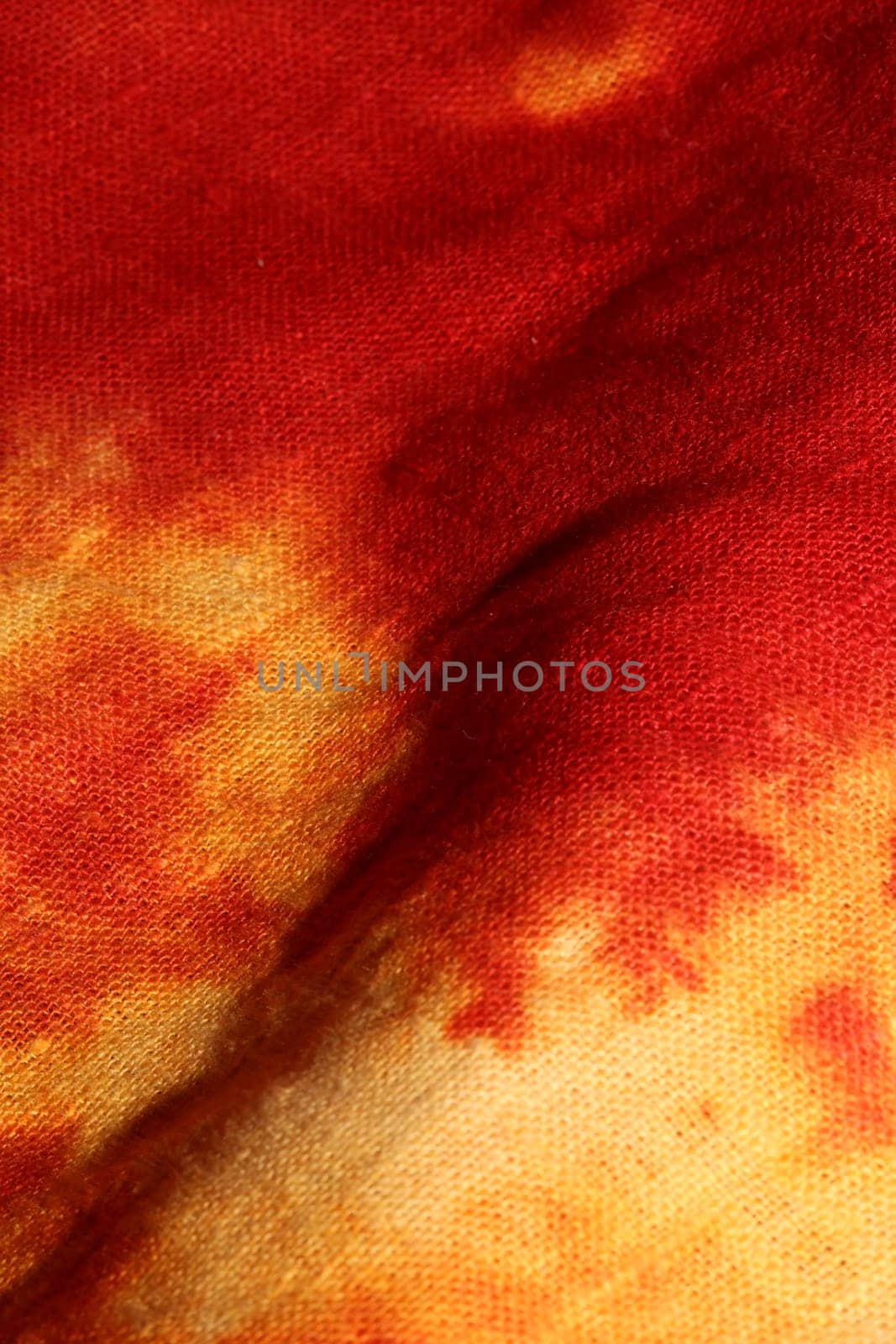 Yellow red textile design made with chlorine close up modern background high quality big size prints