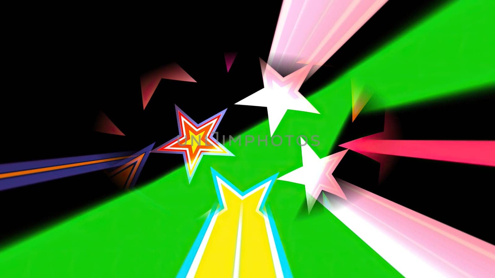 Colorful Stars on Spinning Sphere,Colorful Stars on Spinning Sphere