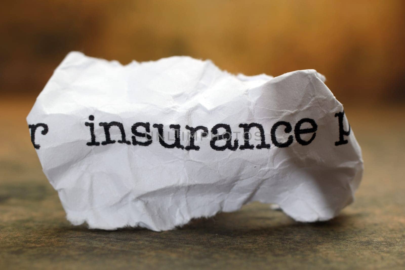 Insurance trash concept
