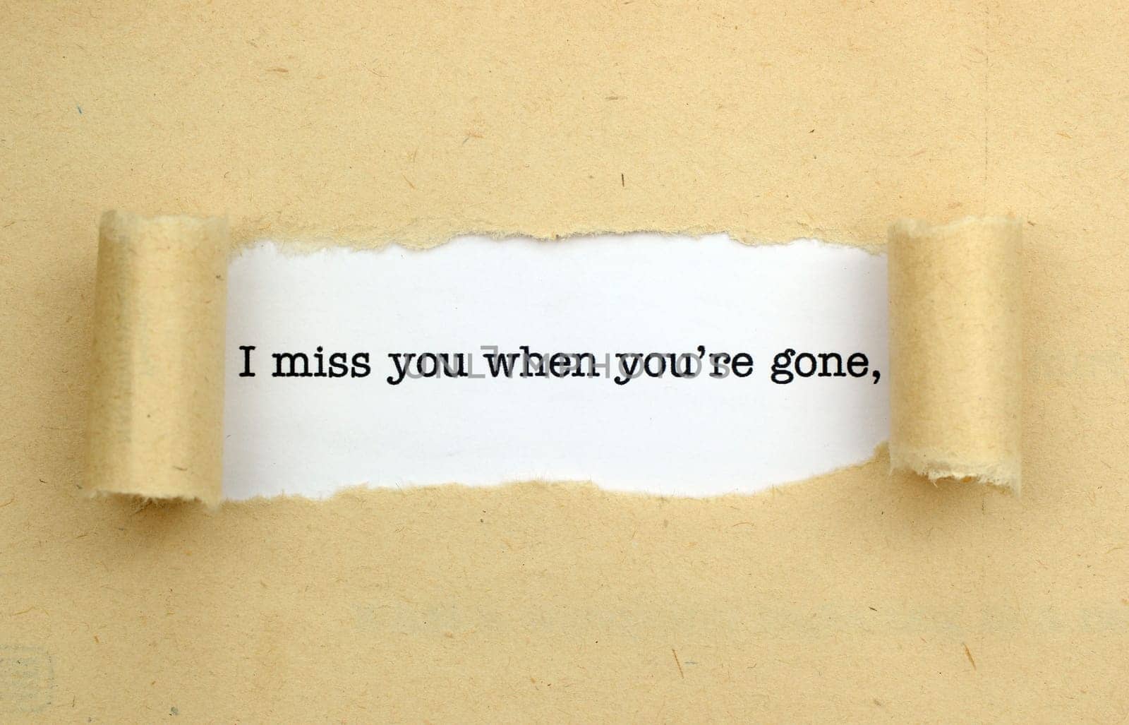 I miss you