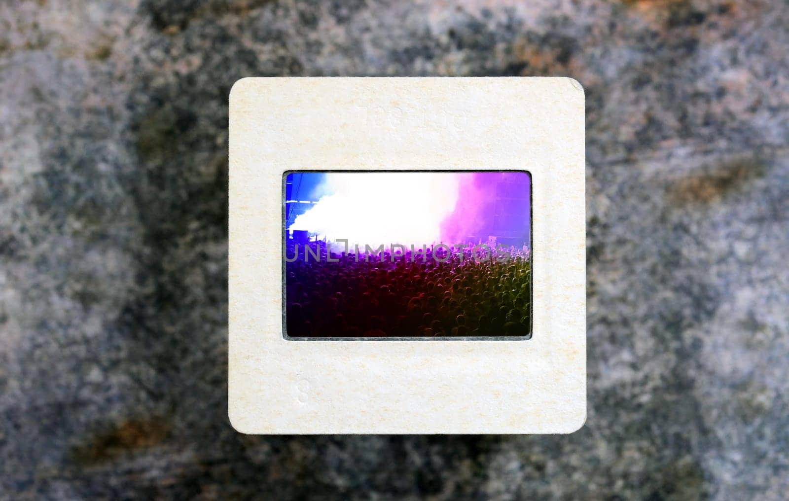 Live concert on slide film