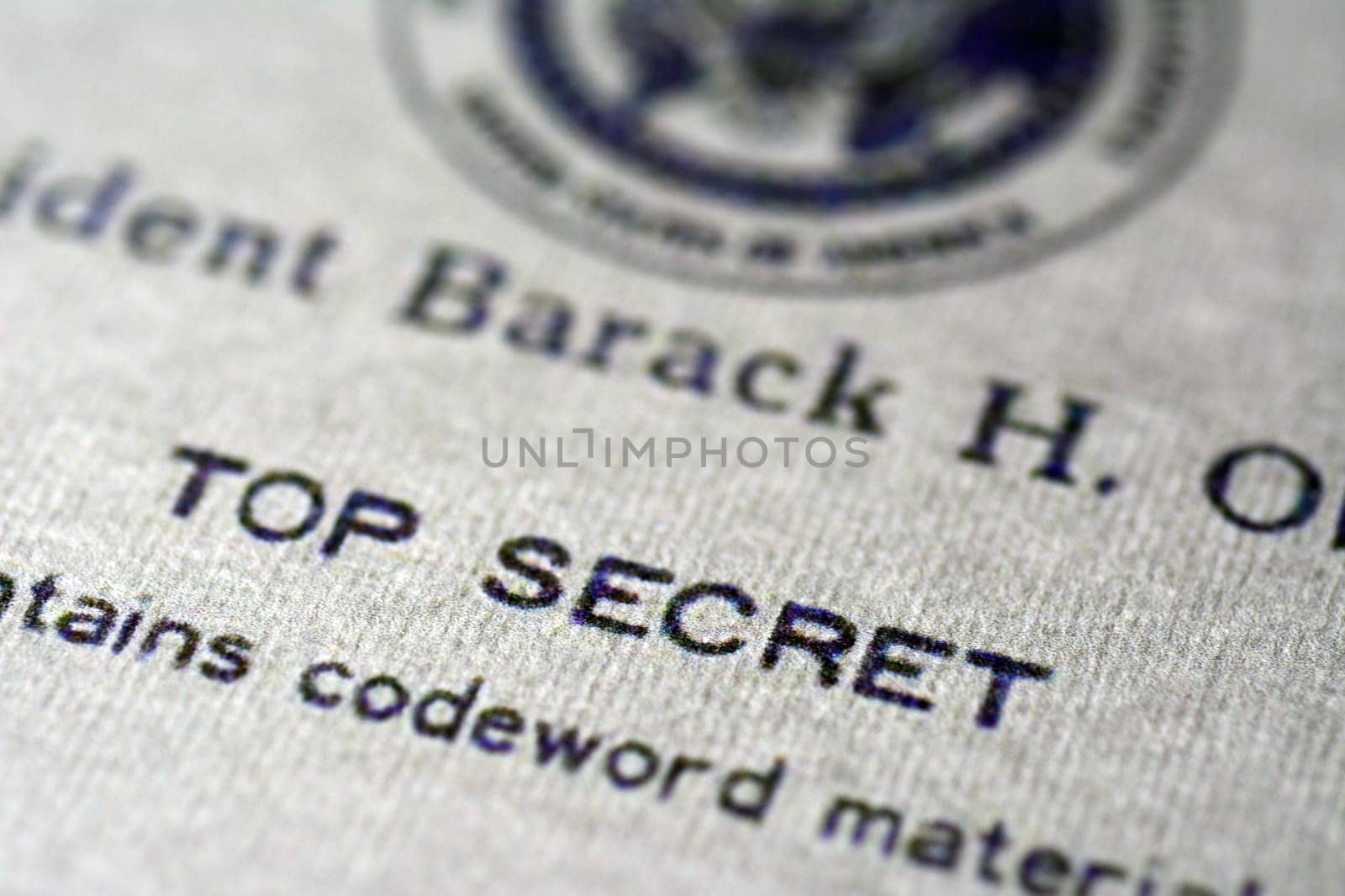 Top secret document