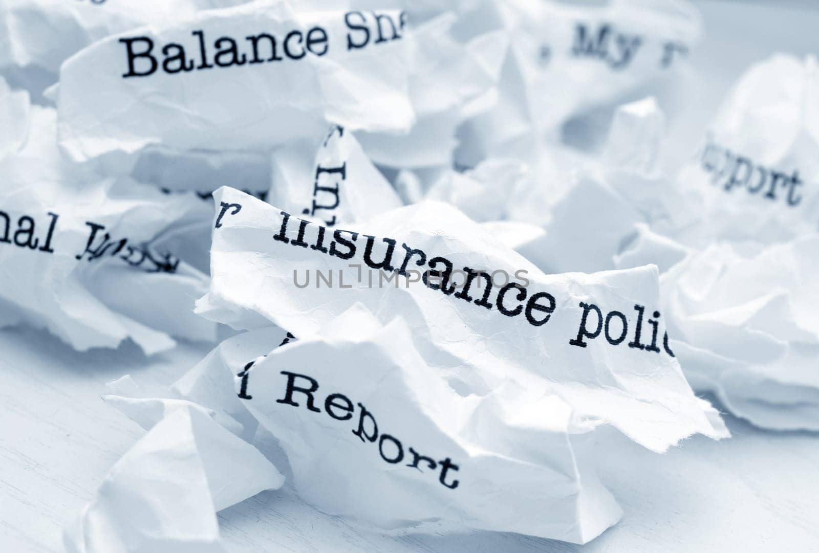 Insurance report trash