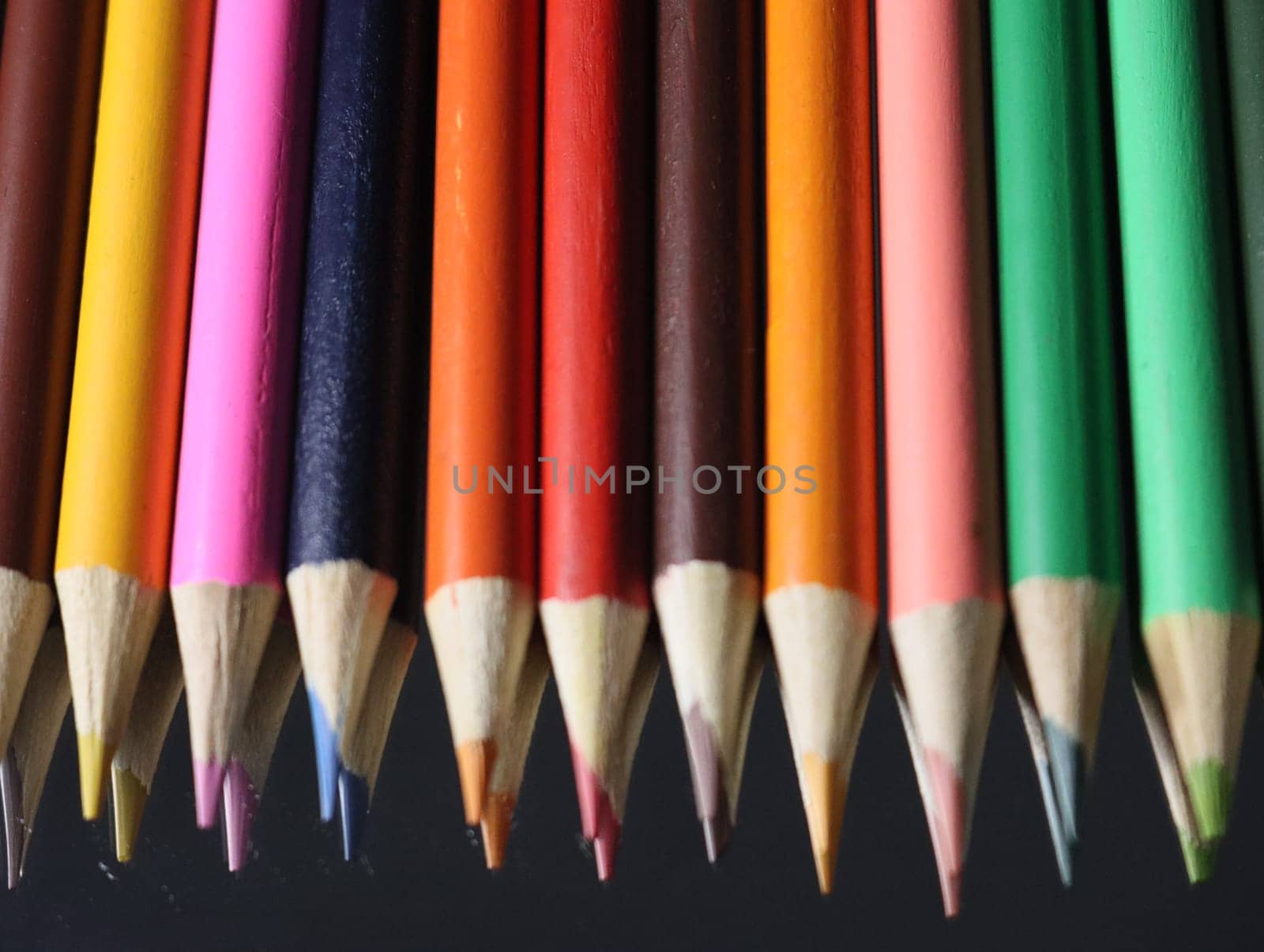 colored pencil blue green yellow many wood drawing