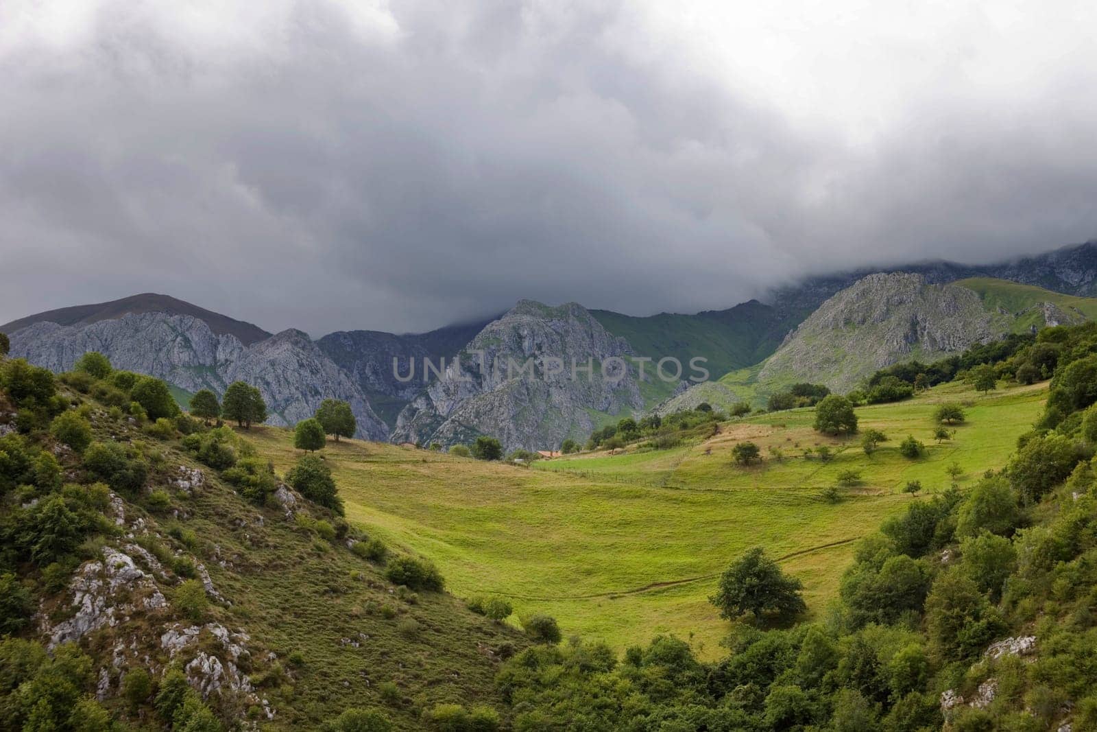 Mountains of Picos de Europa in the north of spain