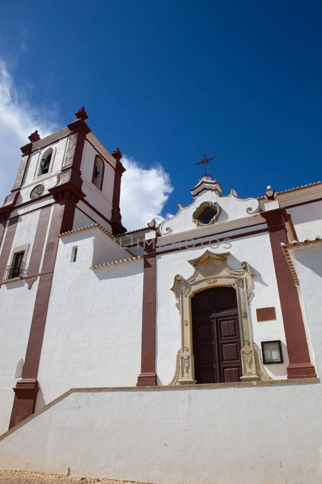 typical portuguese church in Silves, Algarve, Portugal