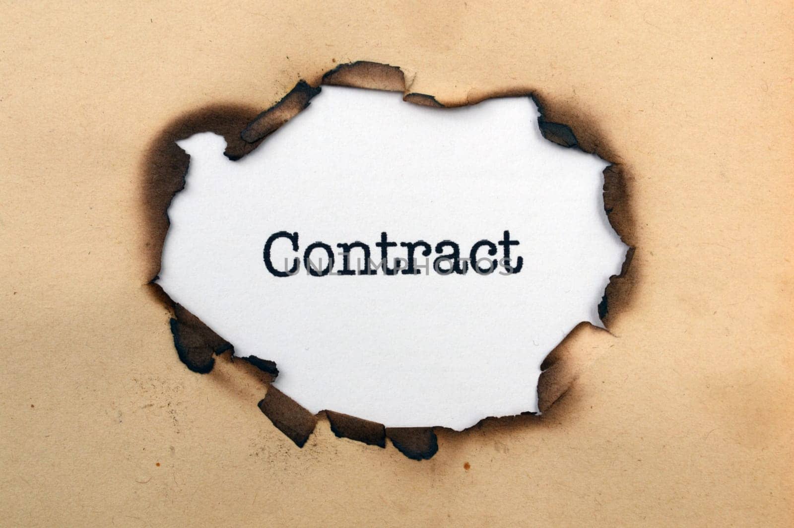 Contract paper hole