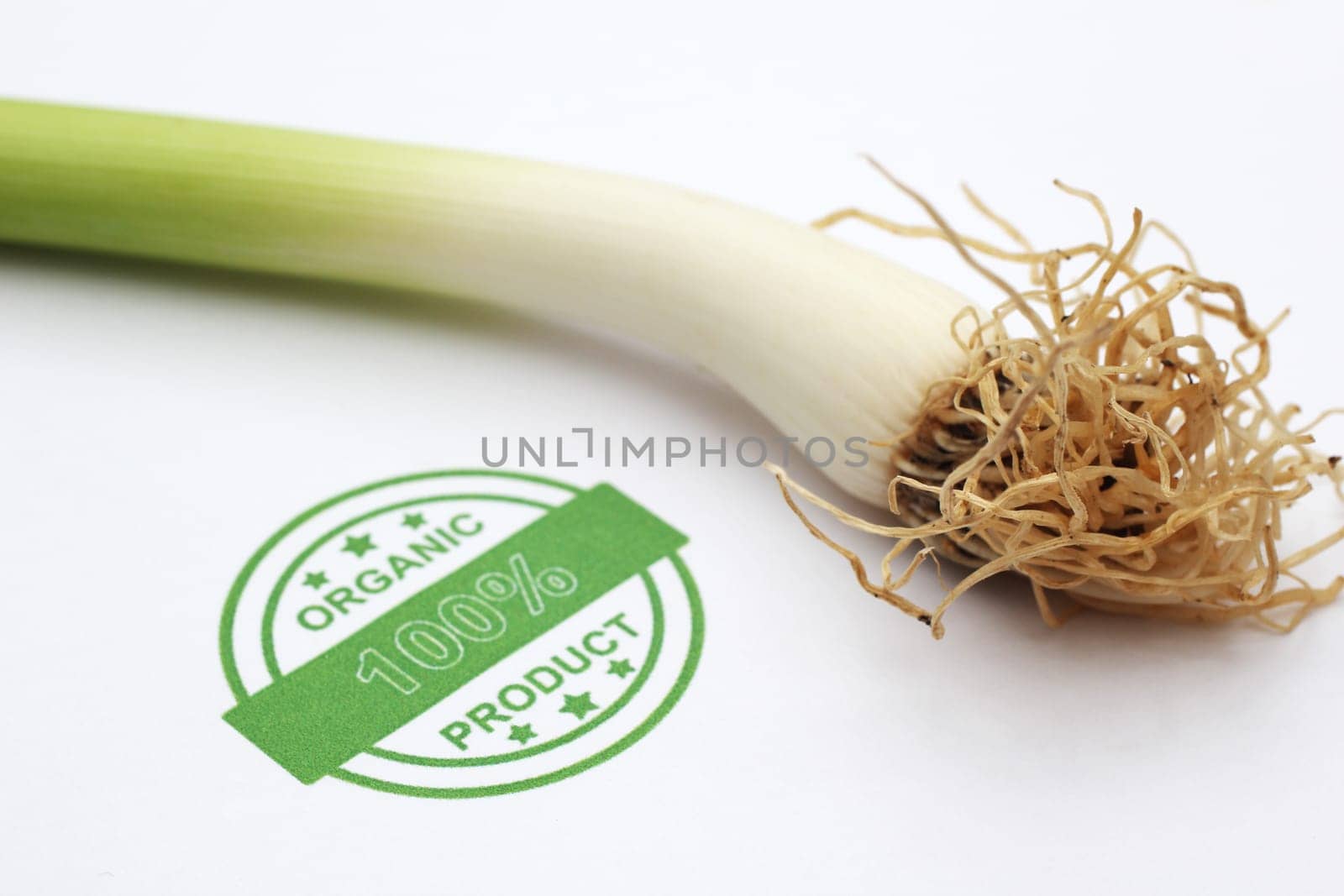 Organic spring onion