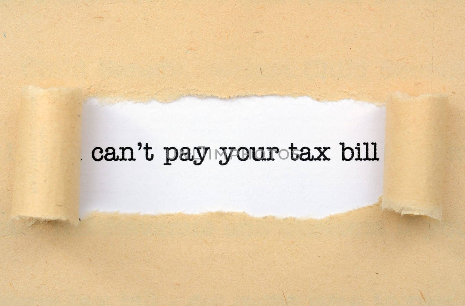 Can not pay tax bill