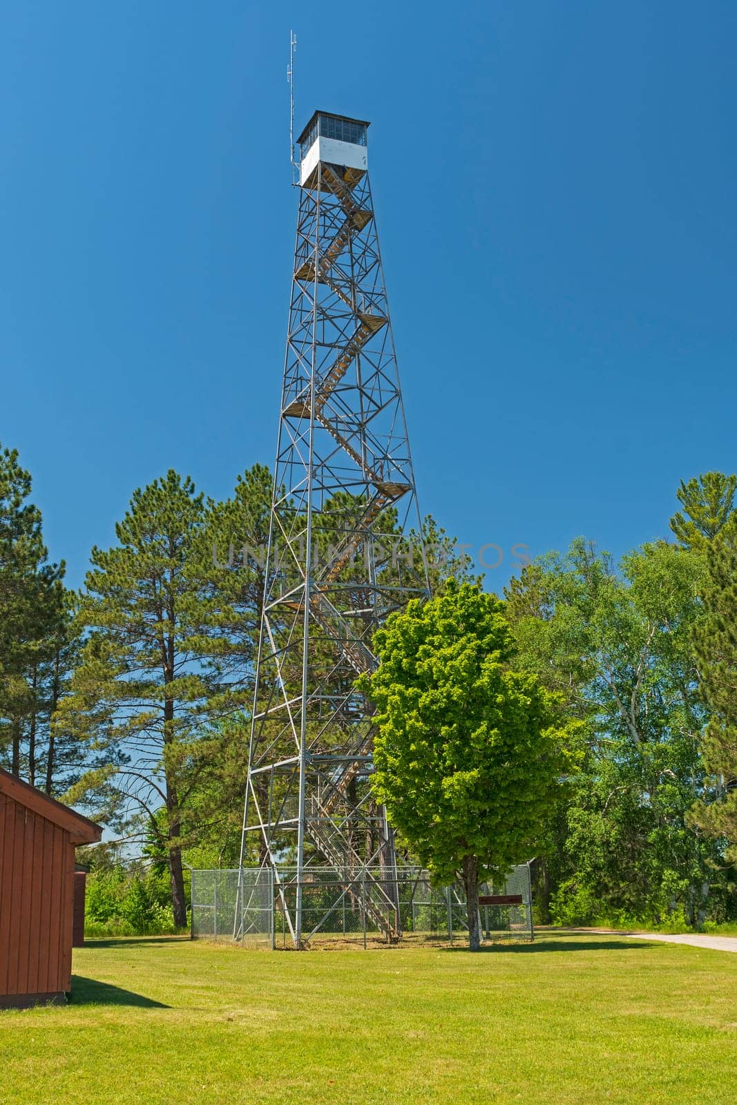 Observation Tower in a Wildlife Refuge in the Seney National Wildlife Refuge in Michigan