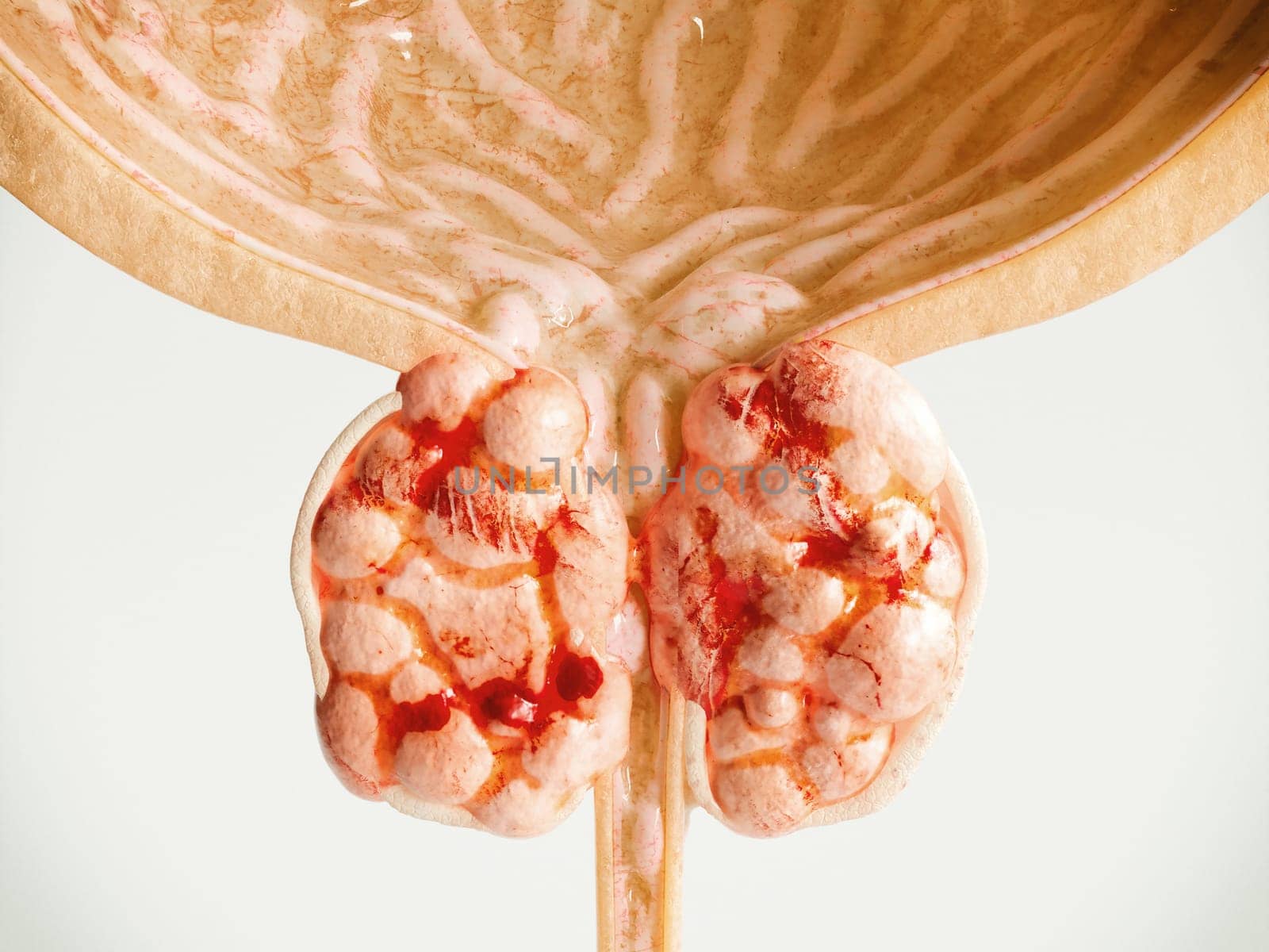 Prostate Cancer Stage 04 of 04 -- Detailed High Quality 3D Rendering