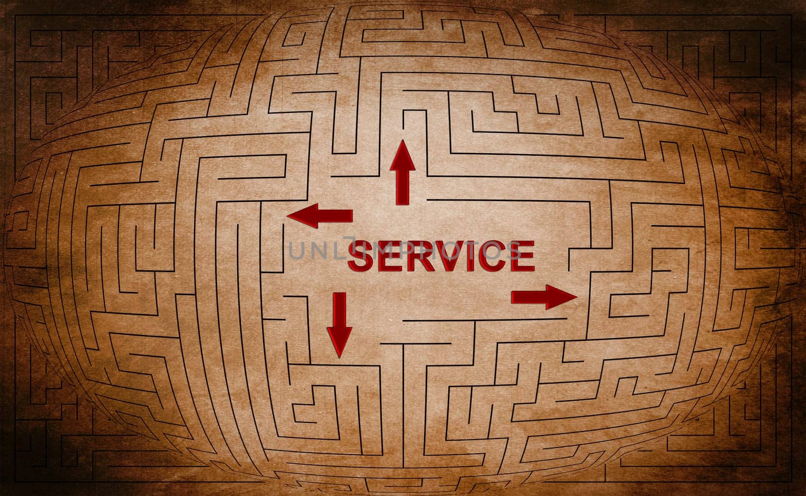 Service maze concept