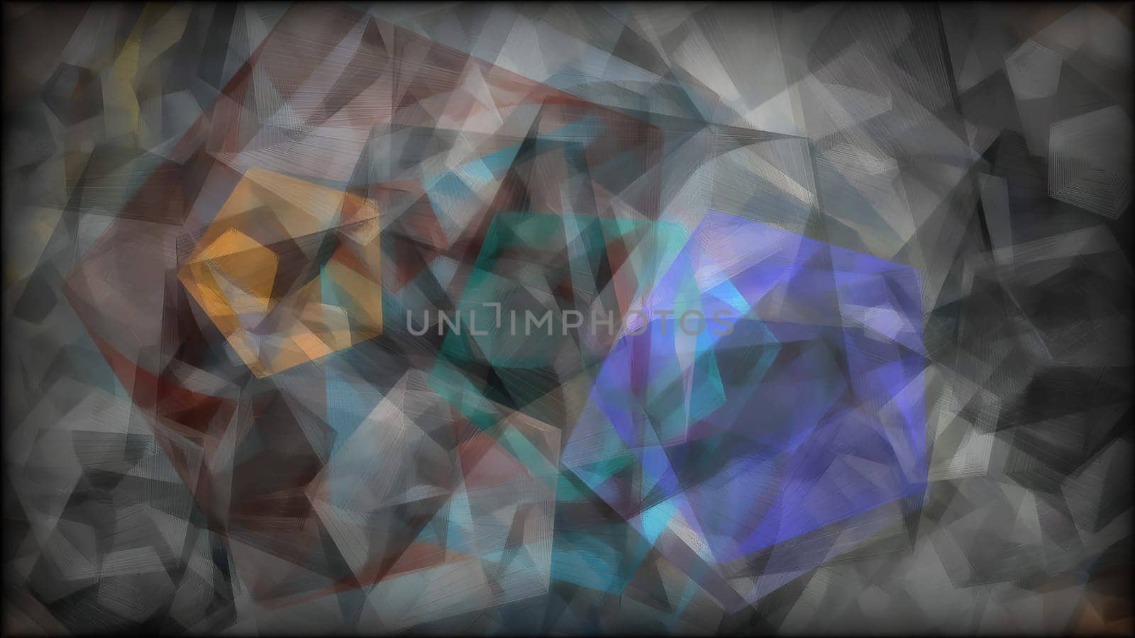 Cubes and triangles hand draw digital art,Cubes and triangles hand draw digital art