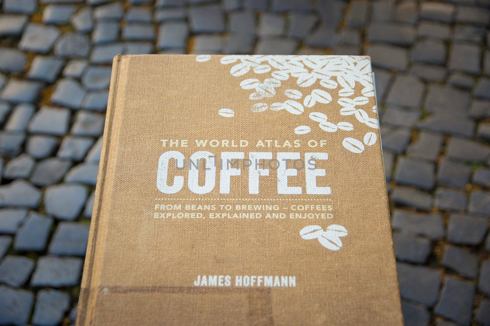 Berlin, Germany, June 2022, Illustrative Editorial: The world atlas of Coffee book by James Hoffmann.