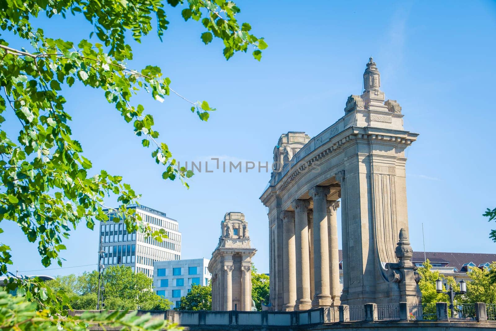 Berlin, Germany, June 2022: View on Charlottenburger Tor in Berlin