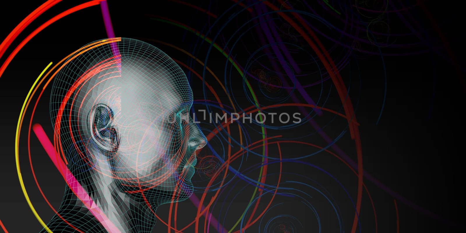 Multimedia Technology Background as a Art Concept