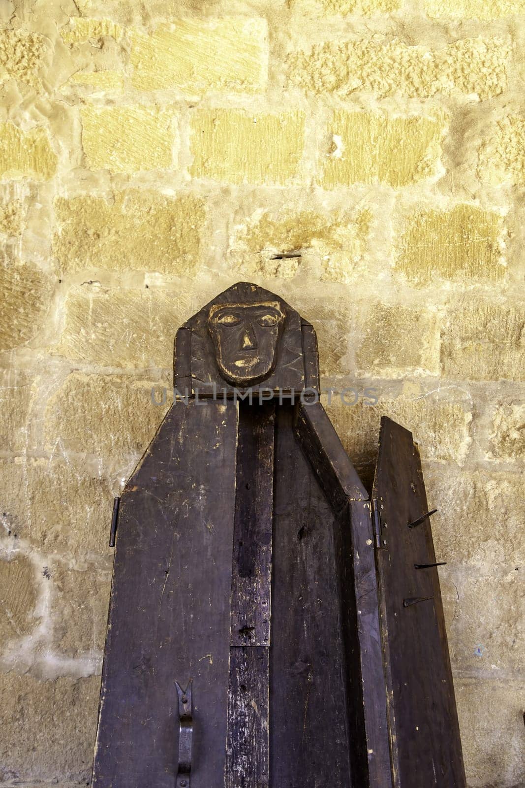 Detail of old instruments of torture of the inquisition, pain and religion