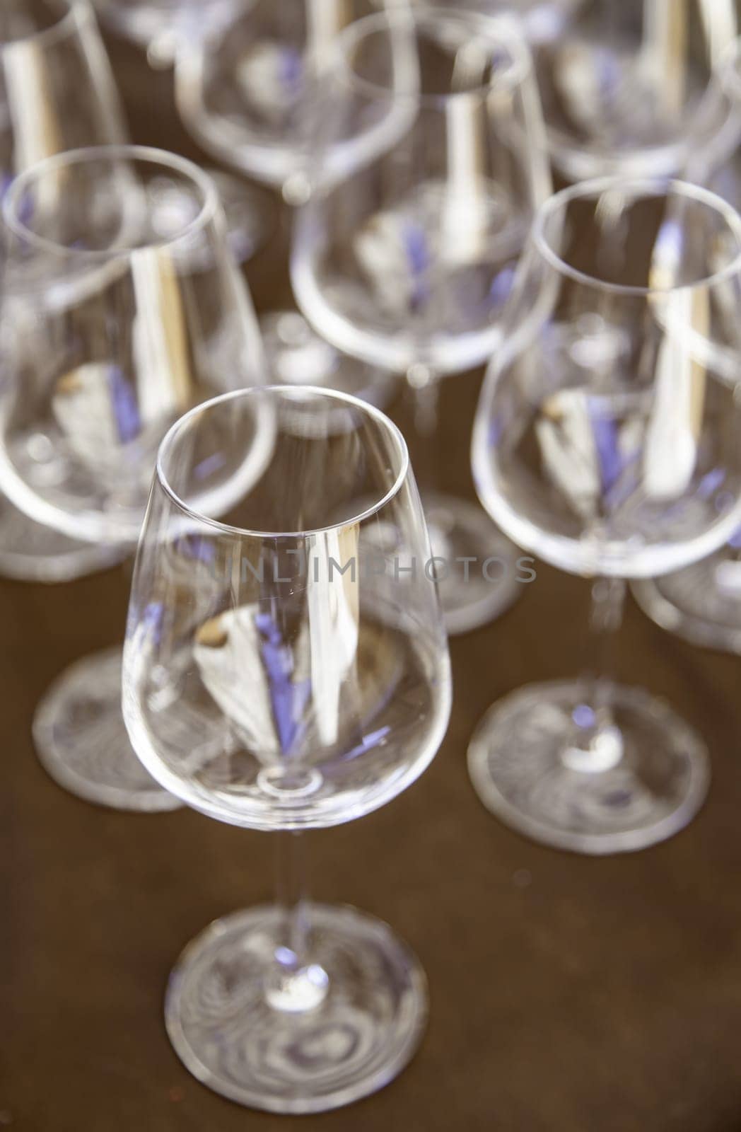 Detail of container to serve and drink wine