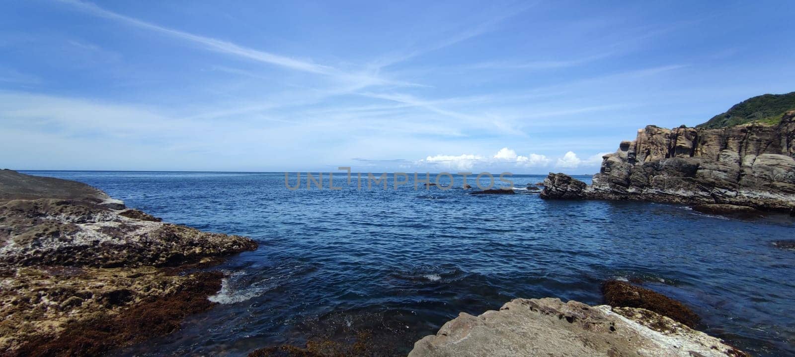 Nanya Strange Rocks, New Taipei City - Jul 27, 2022 : Strange rocks and rocks stretching hundreds of meters, can be said to be Bamboo Shoot Rock, Ice Cream Rock, Sea Dog Rock, etc. in the Natural Geology Classroom, Xinshi, Taiwan