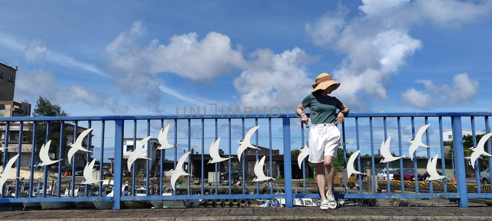 Gongliao Fishing Port, New Taipei City - Jul 27, 2022 : Located in Gongliao District and Miri Longdong Bay, surrounded by mountains on three sides and only facing the sea in the northeast to form a natural small bay, New Taipei City, Taiwan