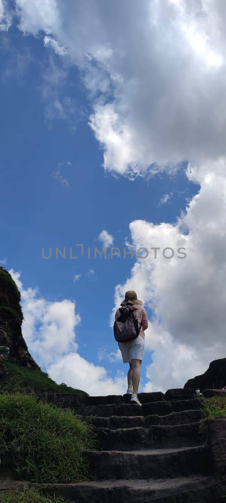 Nanya Strange Rocks, New Taipei City - Jul 27, 2022 : Strange rocks and rocks stretching hundreds of meters, can be said to be Bamboo Shoot Rock, Ice Cream Rock, Sea Dog Rock, etc. in the Natural Geology Classroom, Xinshi, Taiwan