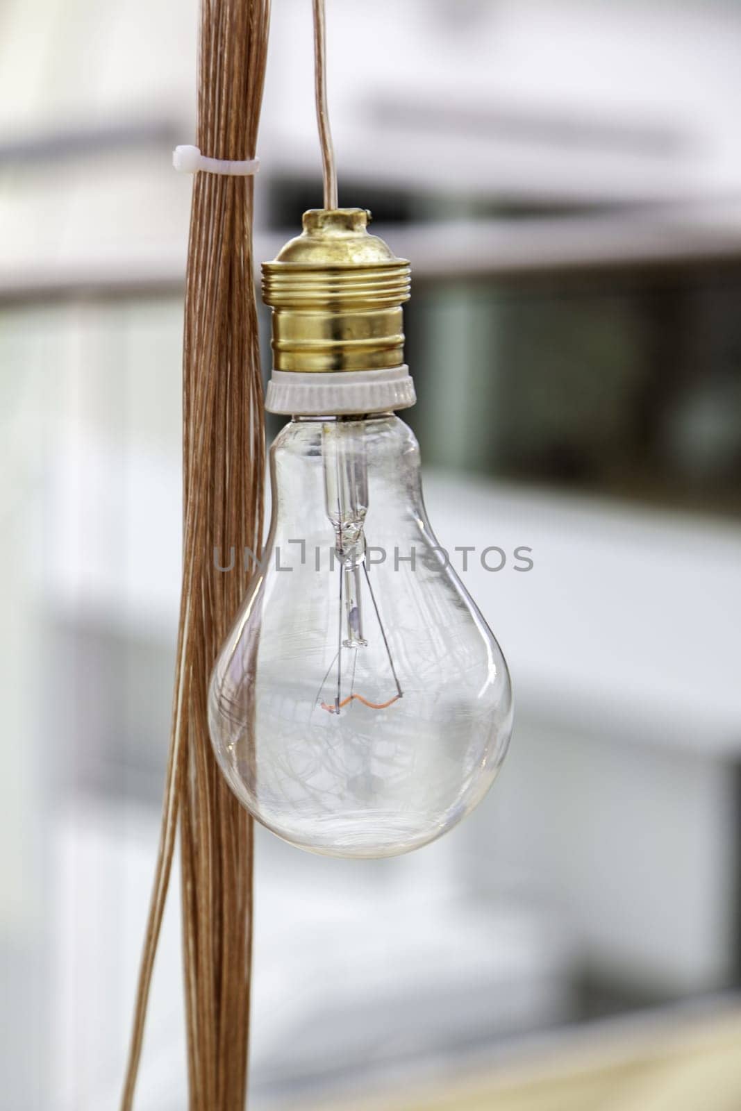Detail of electrical lighting, light and decoration
