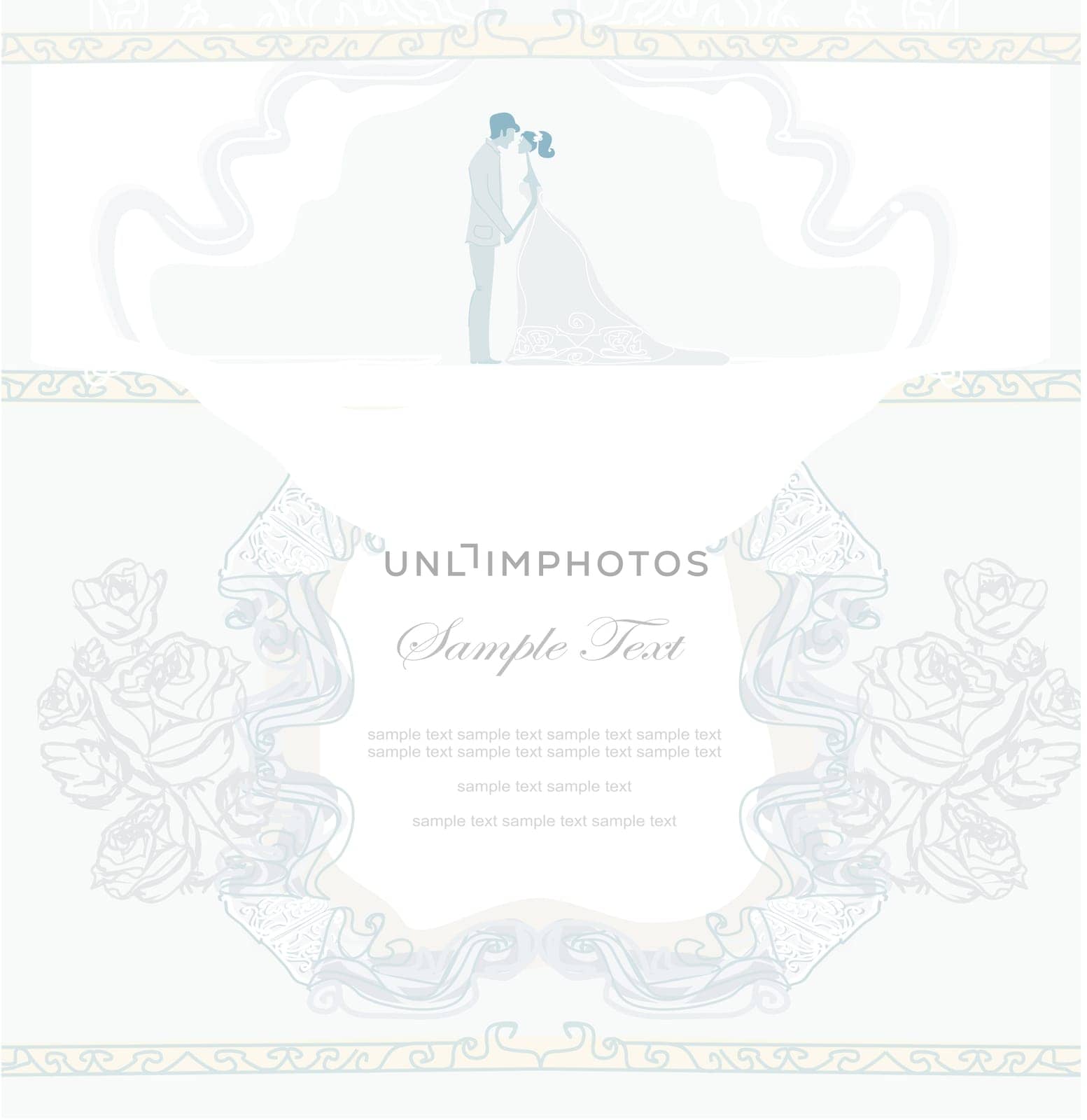 elegant wedding invitation