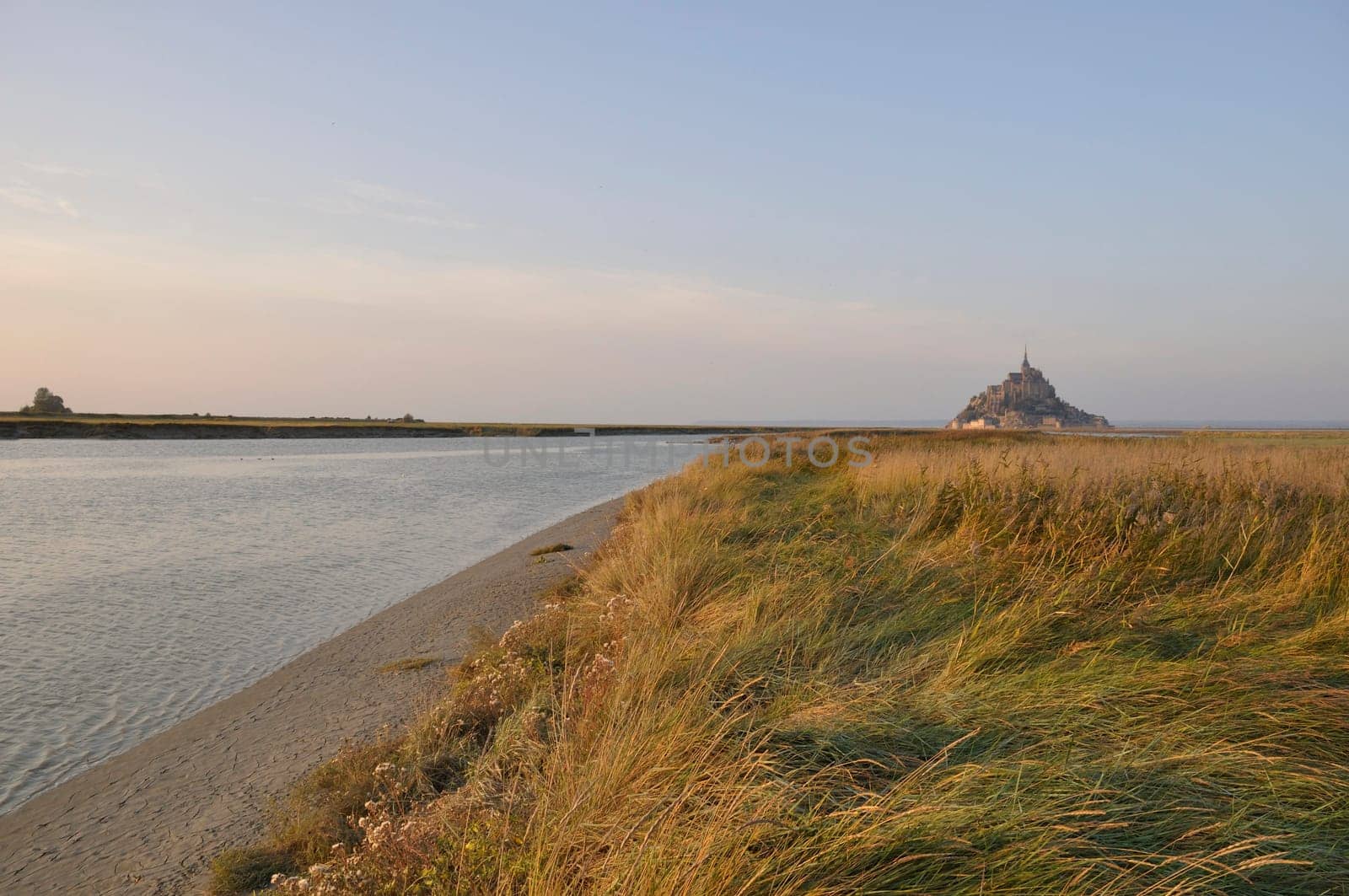 Mont Saint Michel, the Couesnon and salt marshes