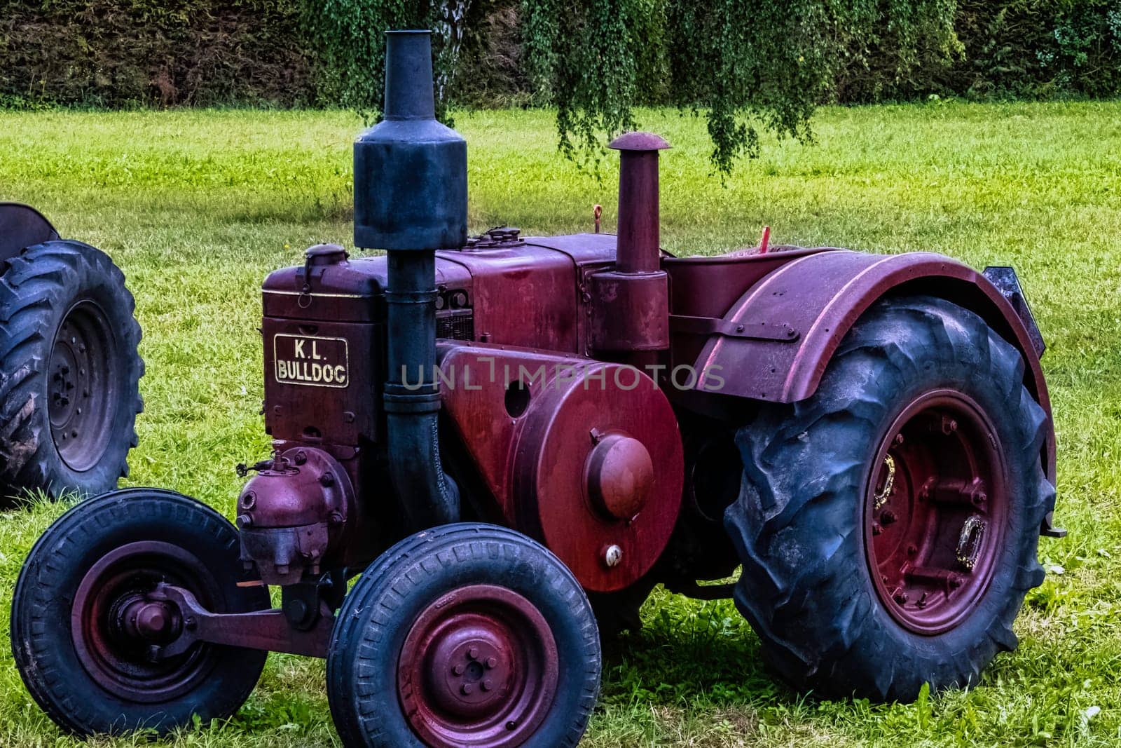 Vintage German tractor Lanz Bulldog in Choczewo, Pomerania, Poland