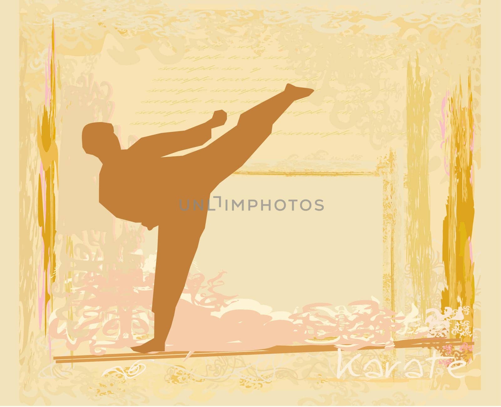 karate Grunge poster
