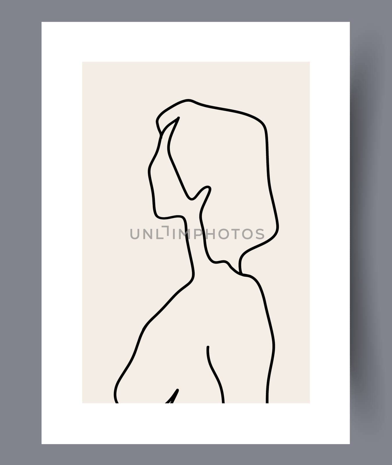 Minimalistic hand drawn wall art banners. Minimal Scandinavian designs for interior. Printable abstract wall posters. Vector illustration.